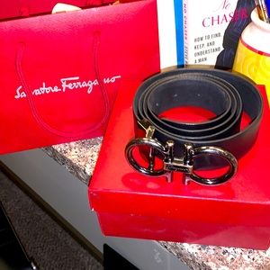 Leather Black Salvatore Ferragamo Leather belt!!!!
